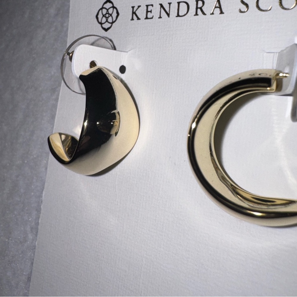 Kendra Scott Gold Crescent Earrings